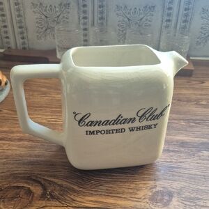 Vintage Canadian Club Whisky Pitcher
